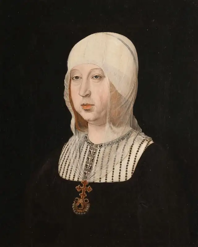 Isabel la Católica, retratatada por Juan de Flandes