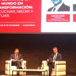Iván Redondo y Jaume Giró, en el Auditorio Caixaforum de Madrid / Twitter
