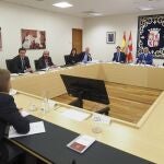 Reuinión de la Junta de Portavoces en el Parlamento autonómico