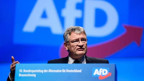 El copresidente de la AfD, el moderado Joerg Meuthen