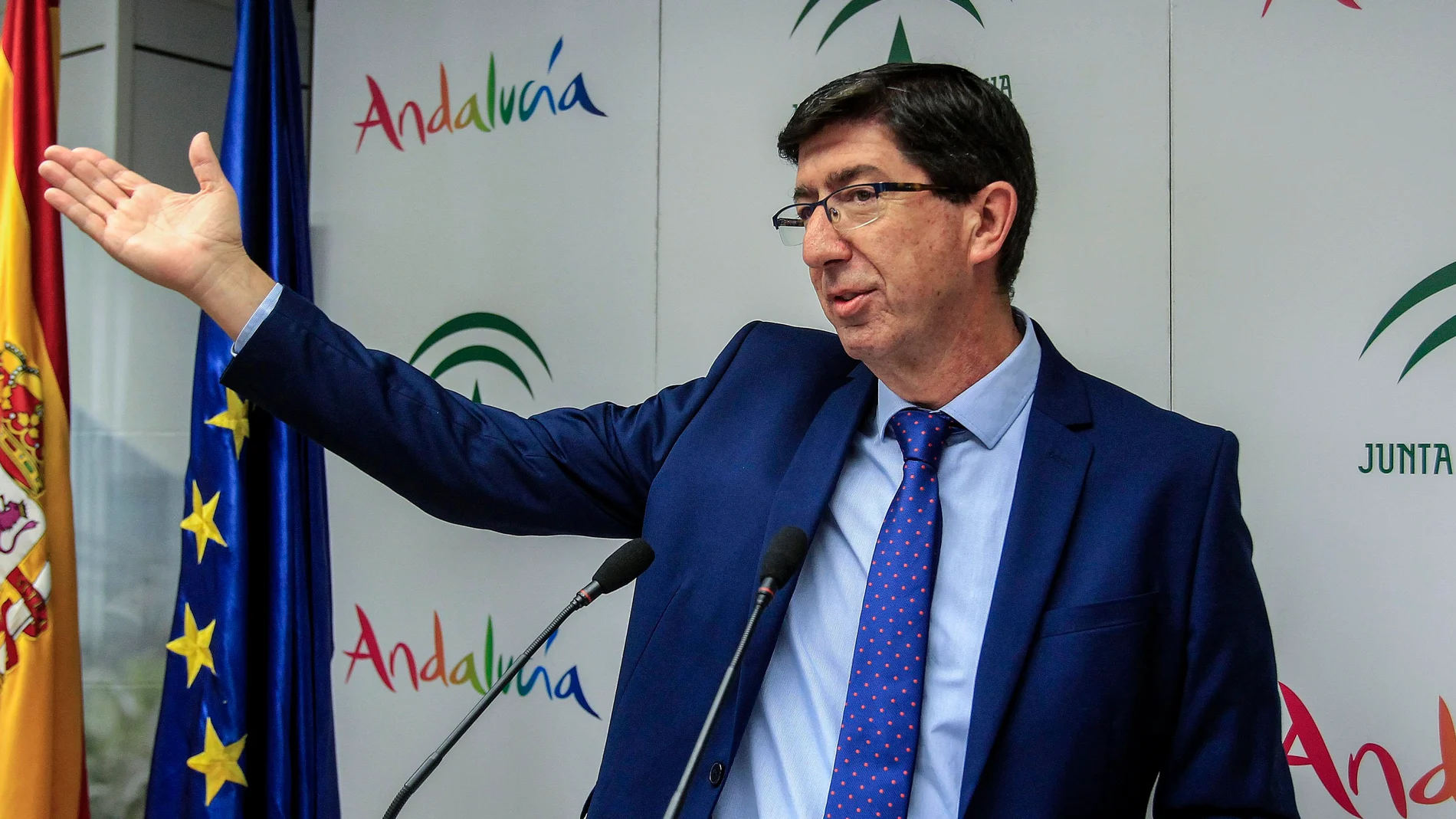 El vicepresidente andaluz y consejero de Turismo, Juan Marín