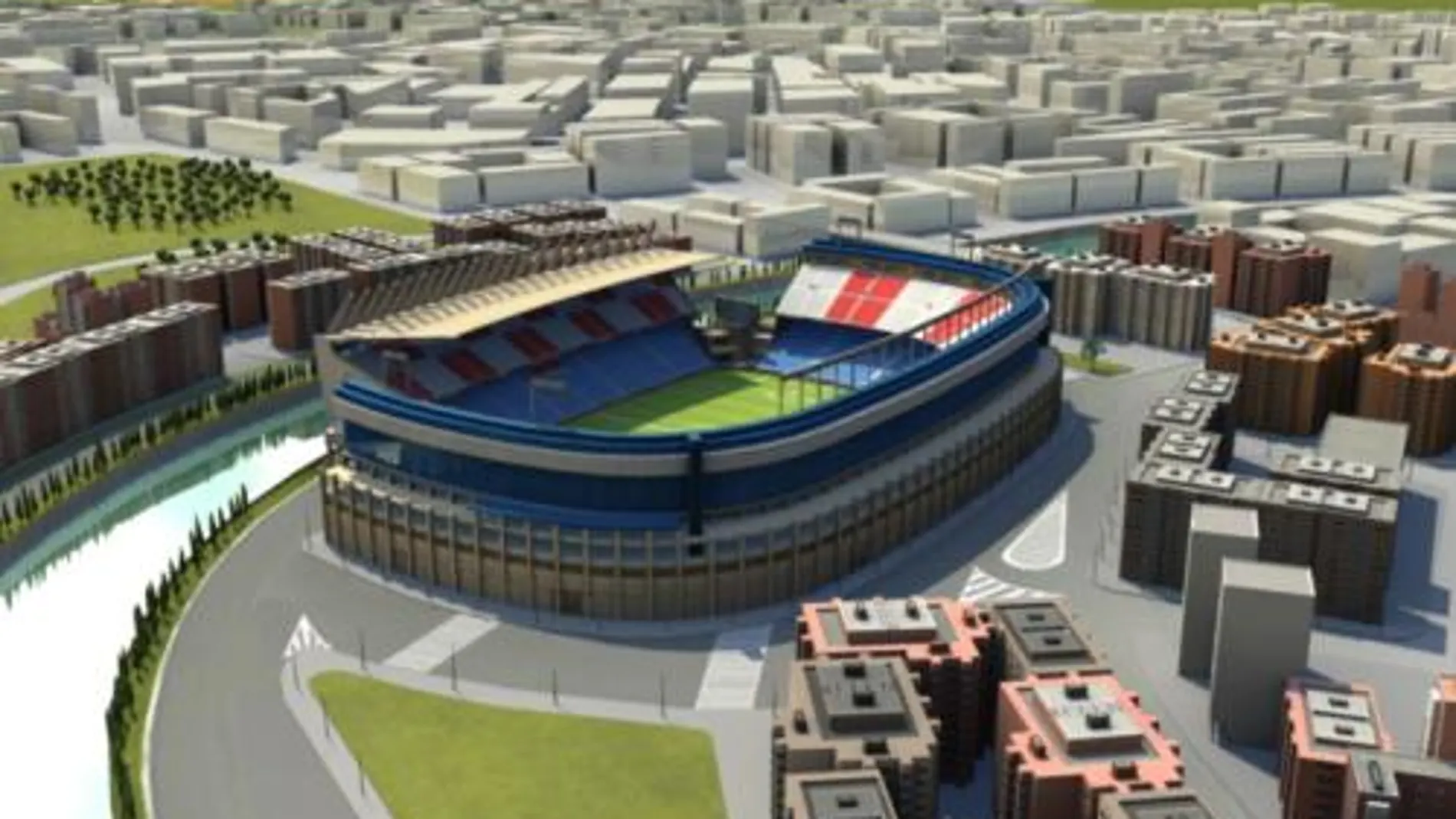La Peineta empezará a transformarse en el estadio del Atlético en seis meses