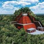Reconstrucción de una tumba maya