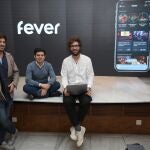 Los fundadores de Fever, Nacho Bachiller, Alexandre Pérez y Fran Hein