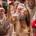 Plácido Domingo en la obra 'Nabucco' en Palau de les Arts de Valencia el año pasado
