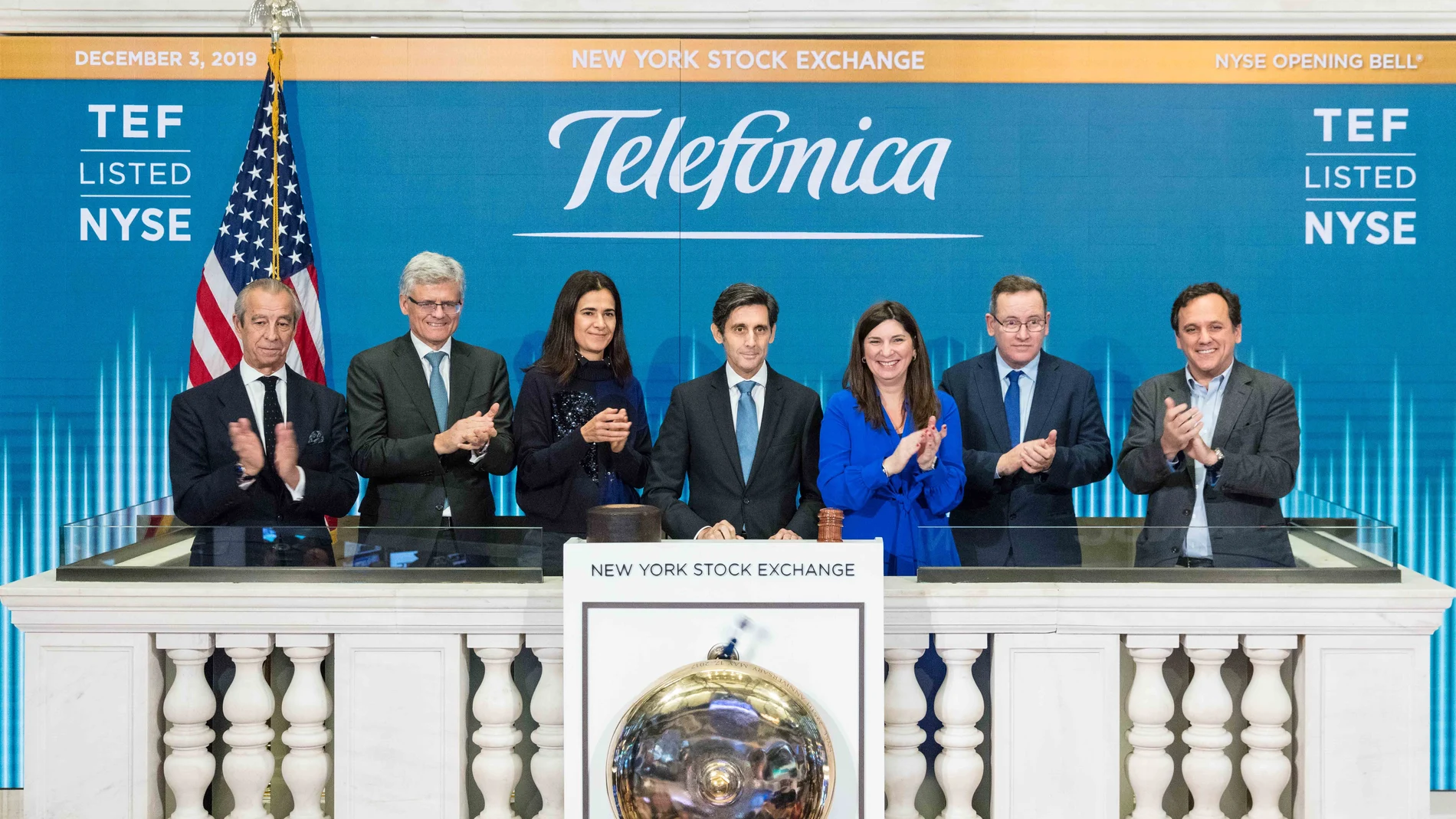 Economía/Empresas.- Álvarez-Pallete protagoniza el "toque de campana" de la Bolsa de Nueva York