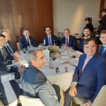 Puig durante el almuerzo en Londres