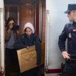 06/12/2019 Madrid. La activista por el medio ambiente Greta Thunberg llega a Chamartin en un tren nocturno, procedente de Lisboa.Cristina Bejarano.