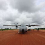 El C-295 español, en una de las pistas del Sahel
