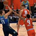 La última jugada de Doncic con Joseph en el Mavericks-Kings / Twitter
