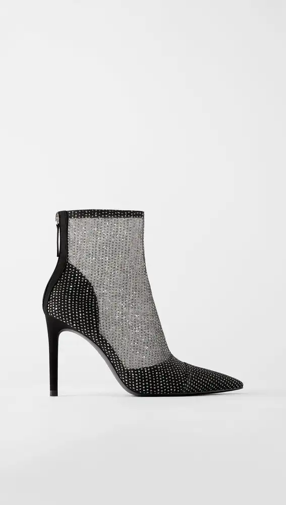 Botines de rejilla de Zara