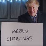 Boris Johnson en una de las escenas replicadas de la película de 2003 "Love Actually"10/12/2019 ONLY FOR USE IN SPAIN