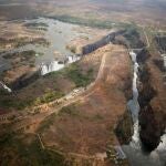 Imagen aérea de la catarata Victoria