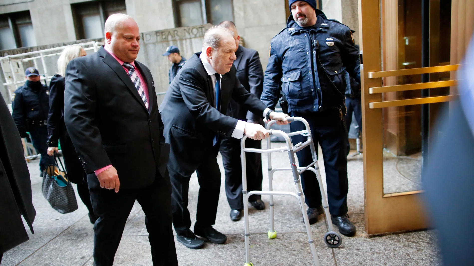 Film producer Harvey Weinstein arrives to New York Supreme Court in New York