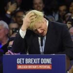 Cierre de campaña en Londres del líder conservador y primer ministro Boris Johnson