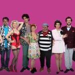 Los personajes de "Por delante y por detrás", una obra que estrena el Teatre Talia de Valencia hasta el 2 de febrero