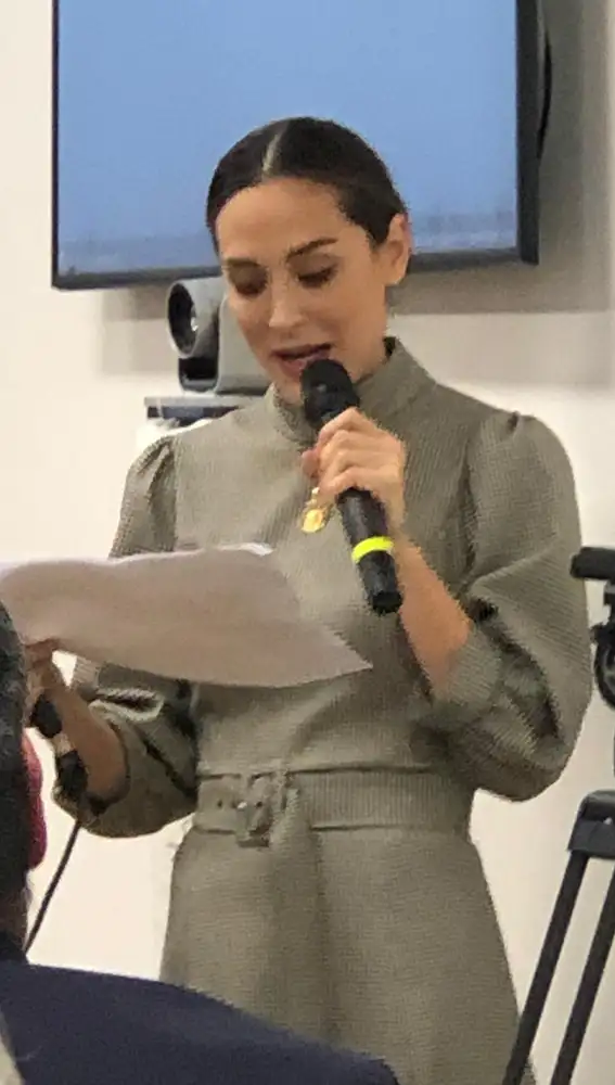 Tamara Falcó durante su intervención en el Palacio de San Calixto