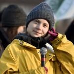 La activista sueca Greta Thunberg, en Turín / Europa Press