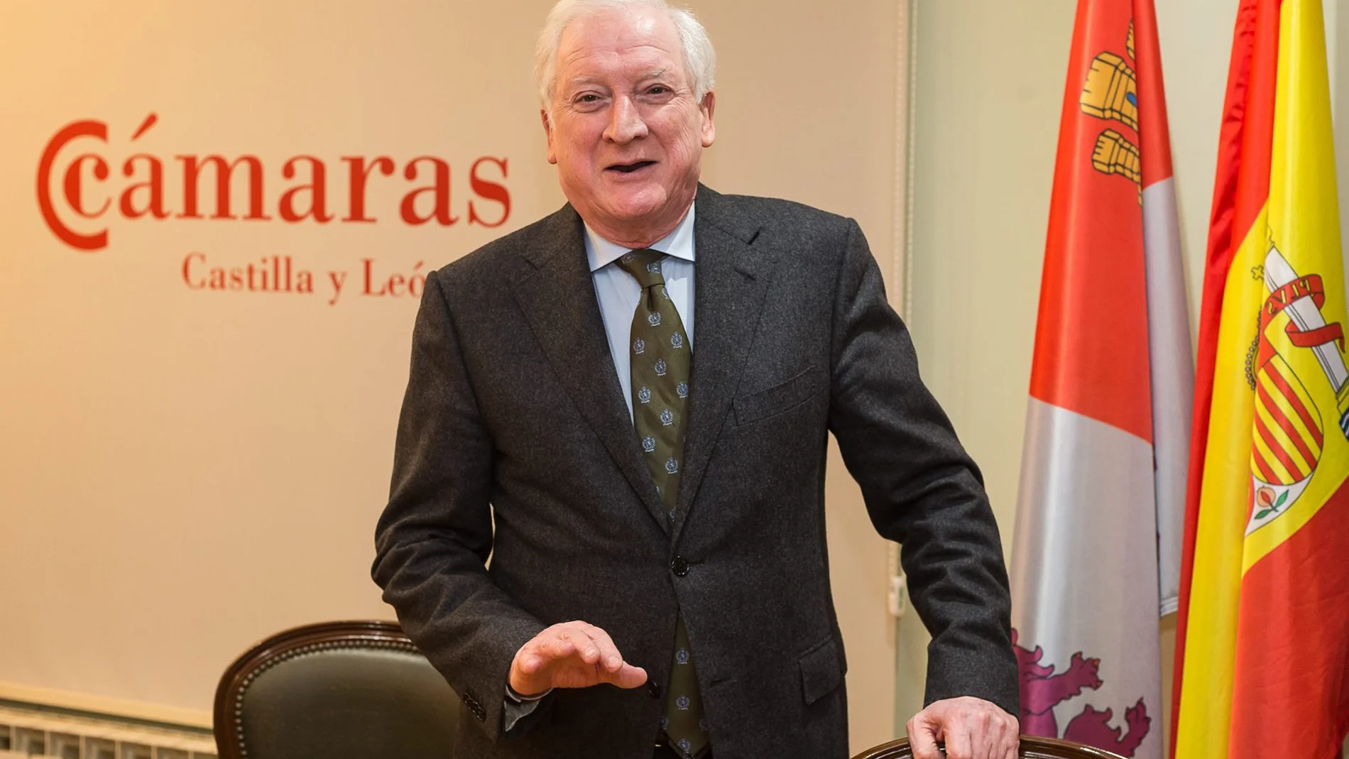 El presidente del Consejo de Cámaras de Comercio de Castilla y León, Antonio Miguel Méndez Pozo