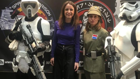 Andrea Levy visita el salón del cómic «Heores Comic Con» en Ifema