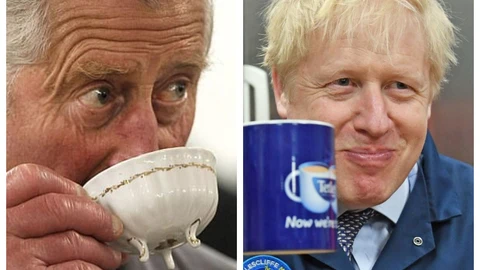 El príncipe Carlos y Boris johnson