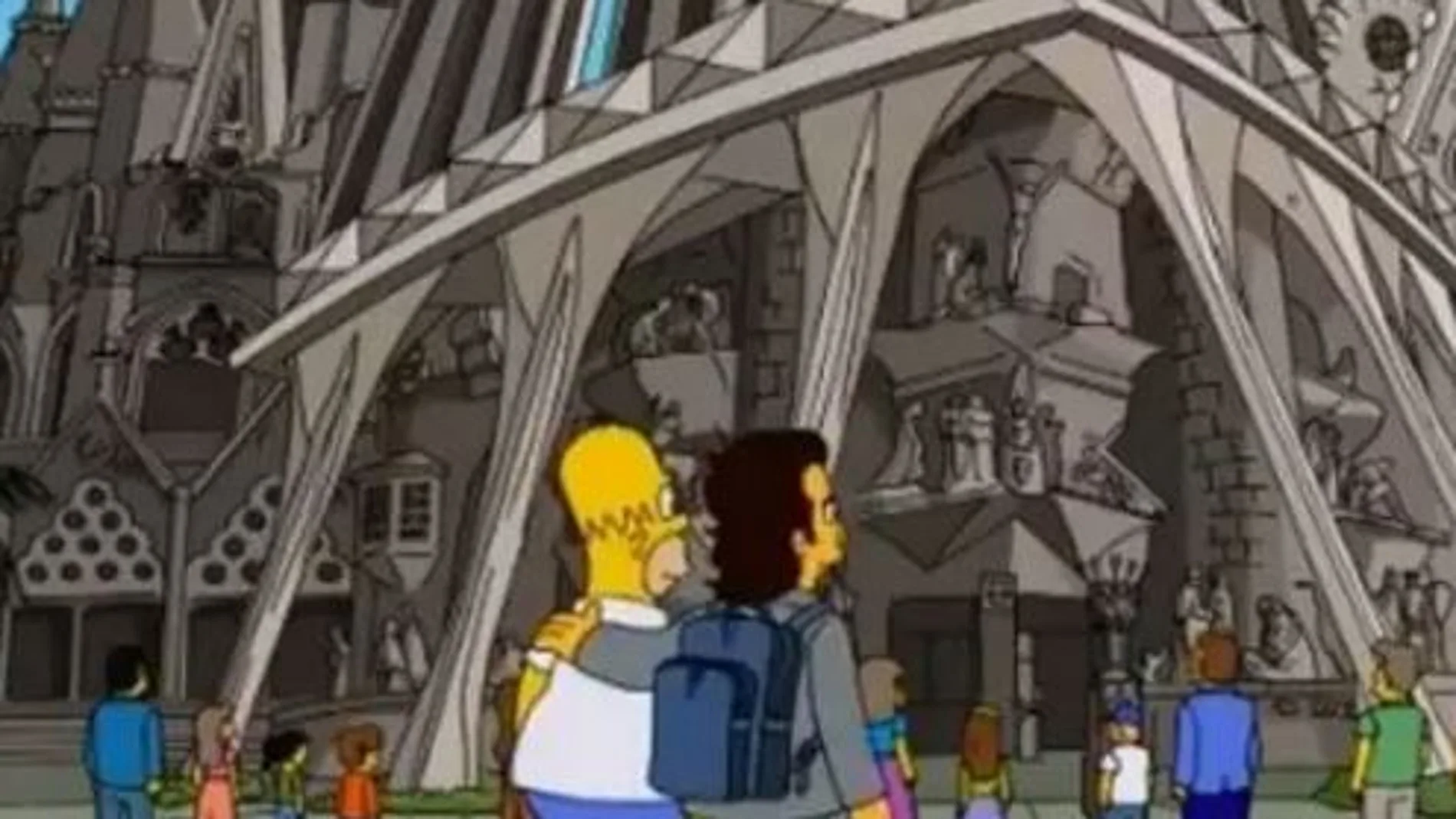 Homer visita Barcelona