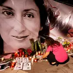 Homenaje a la periodista maltesa en el aniversario de su muerte, el pasado mes de octubre