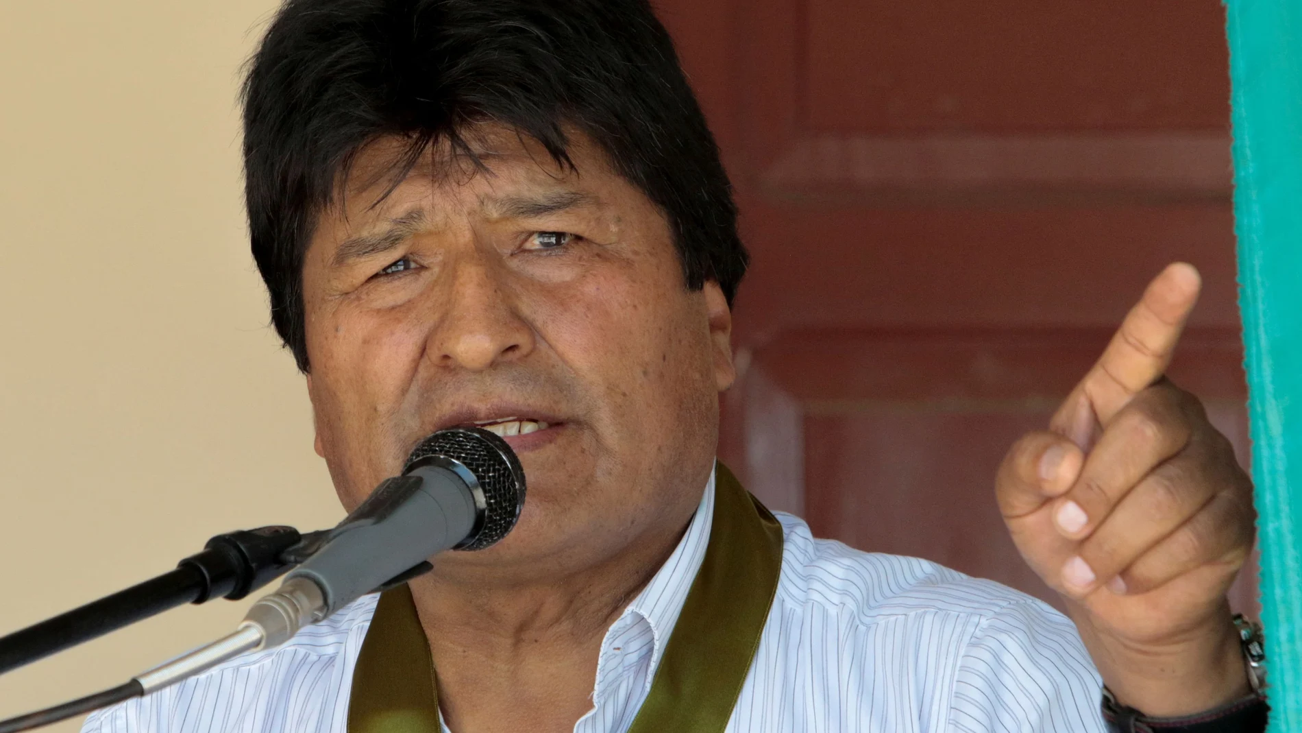 FILE PHOTO: Bolivia's President Evo Morales, who turns 60 today, speaks during a ceremony at the UMOPAR barracks in Chimore