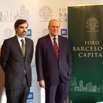 El presidente del Círculo Ecuestre, Antonio Delgado, y el vicepresidente y responsable del Foro Barcelona Capital, Enrique LacalleEUROPA PRESS19/12/2019