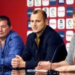 El delantero ucraniano del Albacete Roman Zozulya dio explicaciones en conferencia de prensa