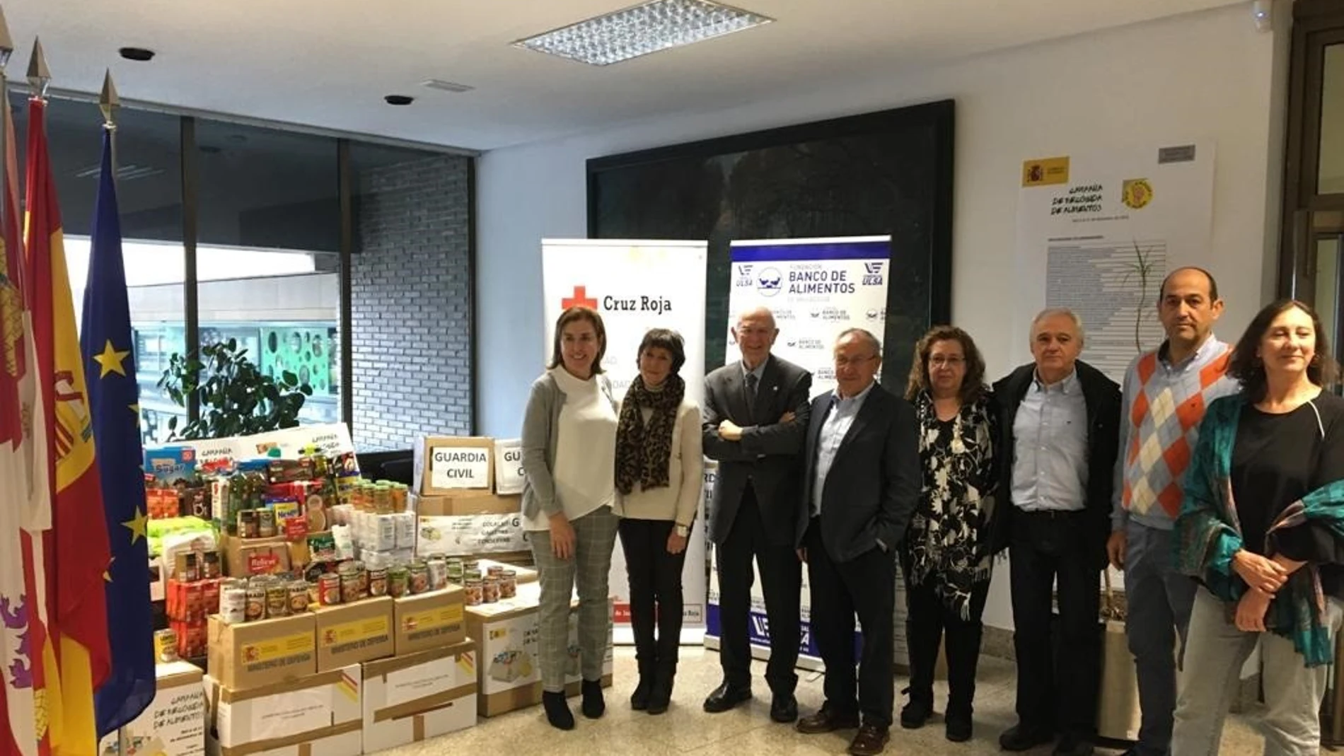 La Administración del Estado recoge 3,6 toneladas de productos para el Banco de Alimentos y Cruz Roja en Castilla y León