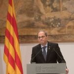 Quim Torra niega competencia a la Junta Electoral para retirarle el escaño en el Parlament