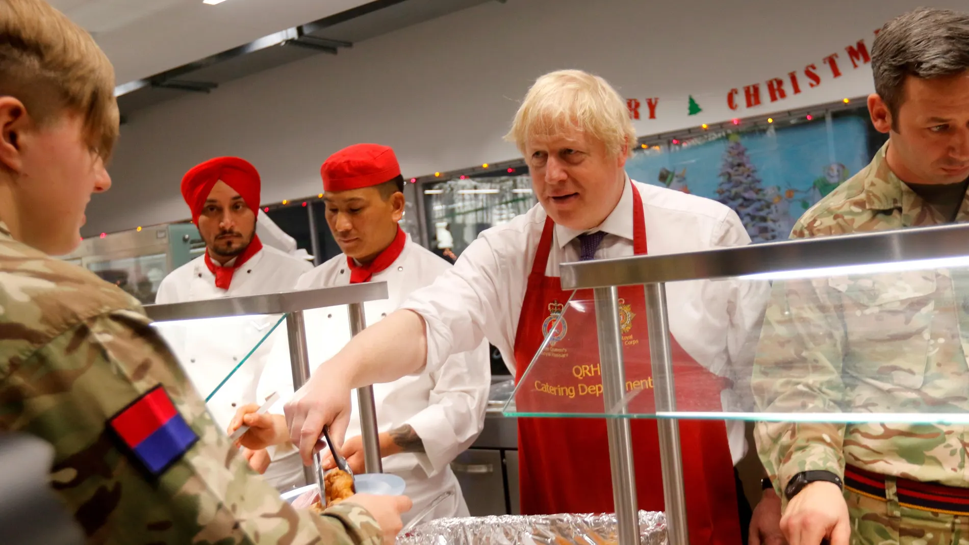 El primer ministro británico, Boris Johnson, visita Estonia
