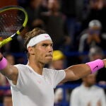 Rafa cerró 2019 compitiendo en un torneo de exhibición en Abu Dhabi