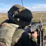 Prácticas de tiro en uno de los ejercicios de la Brigada Paracaidista Almogávares