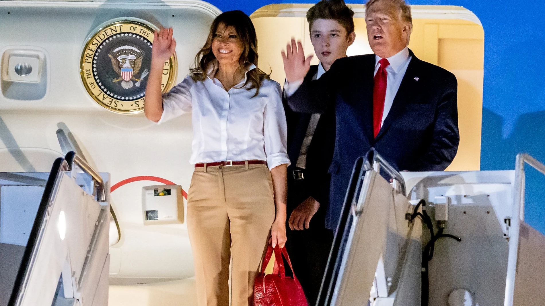 US presidential family arrives in Florida