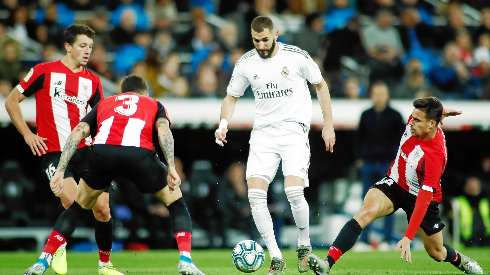 Benzema no pudo marcar y el Athletic se llevó un punto del Bernabéu