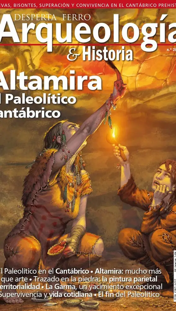Pintando las cuevas de Altamira hace 15.000 años. @RU-MOR/Desperta Ferro Ediciones
