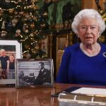 Imagen del mensaje navideño de Isabel II de este año