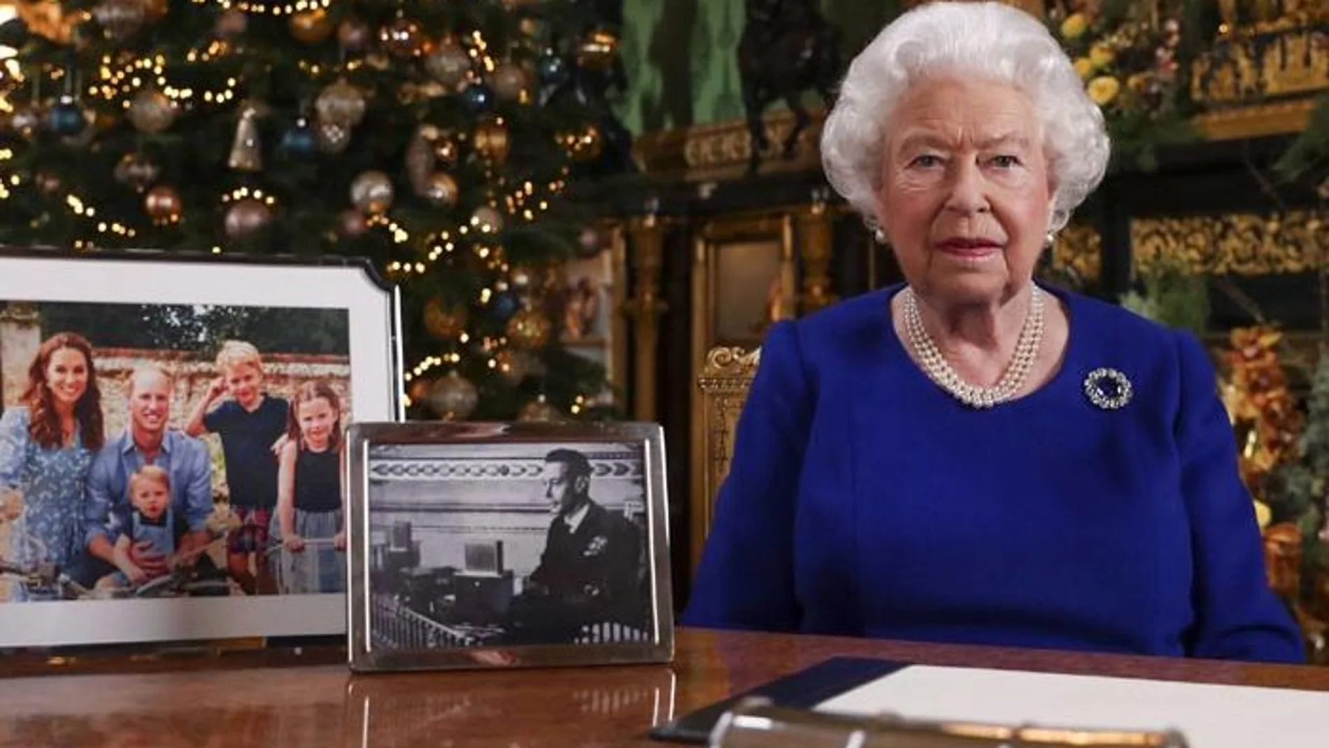 Imagen del mensaje navideño de Isabel II de este año