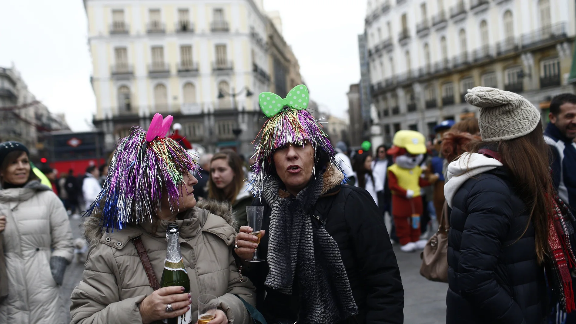 Celebración de las preuvas en la Puerta del Sol de MadridEUROPA PRESS