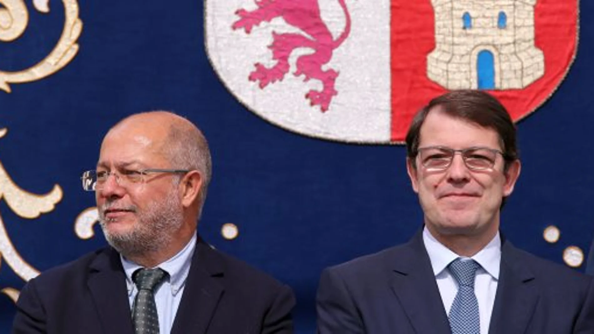 El presidente y vicepresidente de la Junta, Alfonso Fernández Mañueco y Francisco Igea, respectivamente