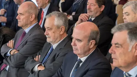 Ex altos cargos socialistas de la Junta durante el juicio de la pieza política del caso ERE