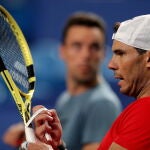 Rafa Nadal se entrenó en Perth junto al resto del equipo español que competirá a partir del día 3 en la Copa ATP