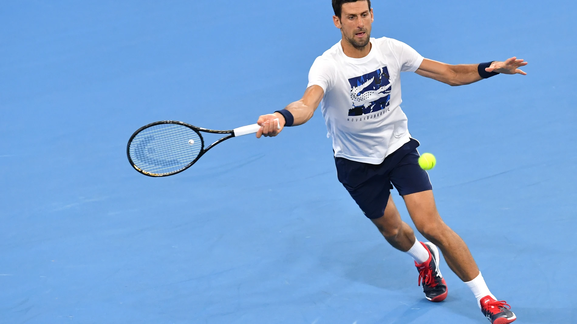 2020 ATP Cup tennis tournament - Novak Djokovic training