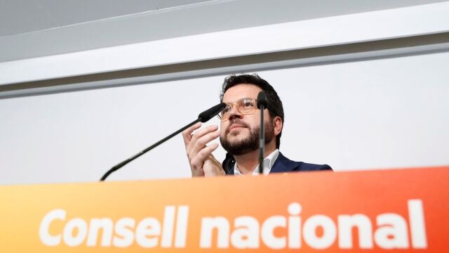 El coordinador nacional de Esquerra Republicana de Catalunya (ERC), Pere Aragonés