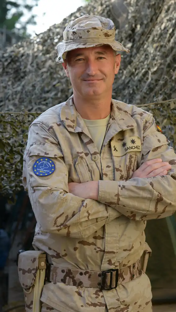 Teniente Coronel Fernando Sánchez jefe del Grupo Táctico Millan Astray