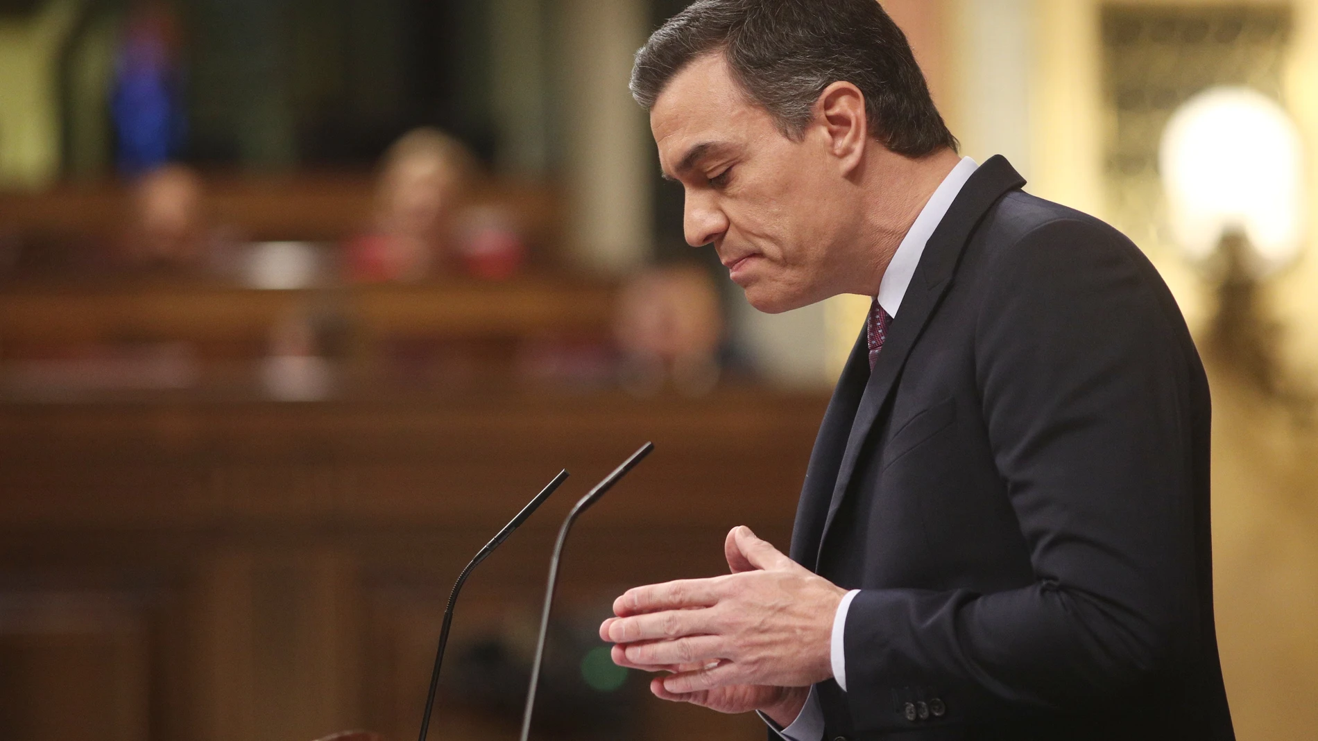 Primera sesión del debate de investidura del candidato socialista a la Presidencia de Gobierno en la XIV Legislatura