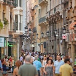 Imagen de una calle del centro de la ciudad de Murcia