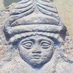 Posible busto de la diosa mesopotámica de la salud: Gula (2150-2100_a.C.)